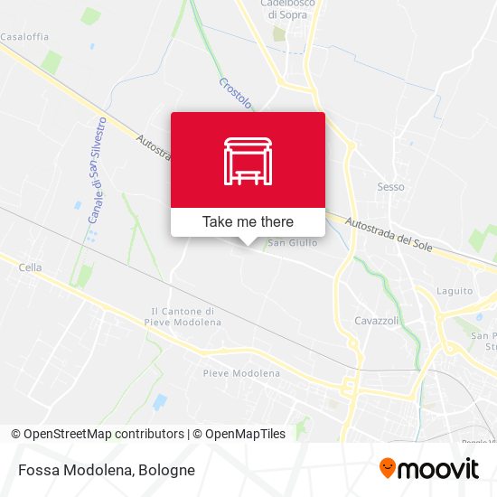 Fossa Modolena map