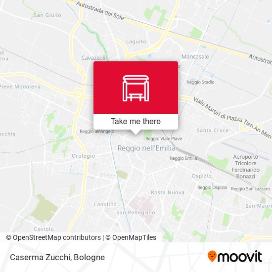 Caserma Zucchi map