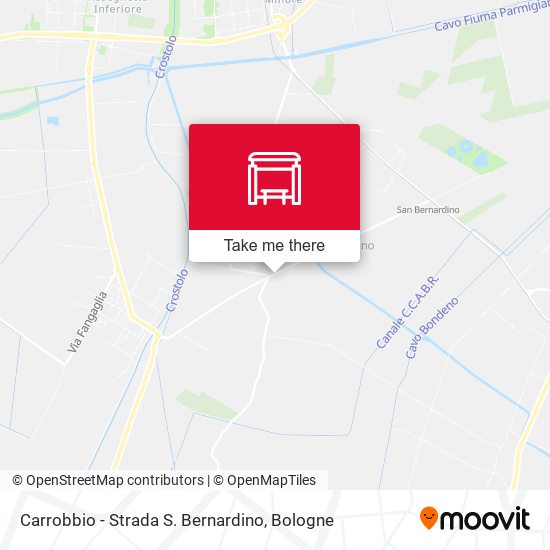 Carrobbio - Strada S. Bernardino map