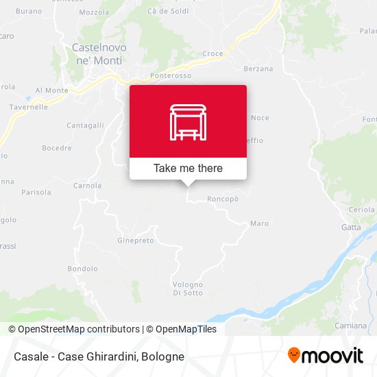 Casale - Case Ghirardini map