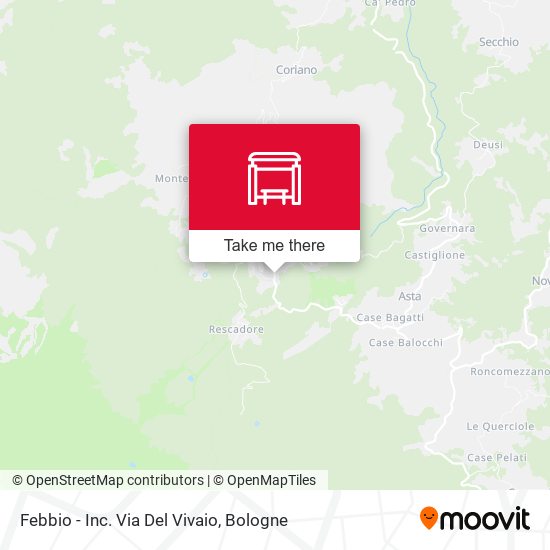 Febbio - Inc. Via Del Vivaio map
