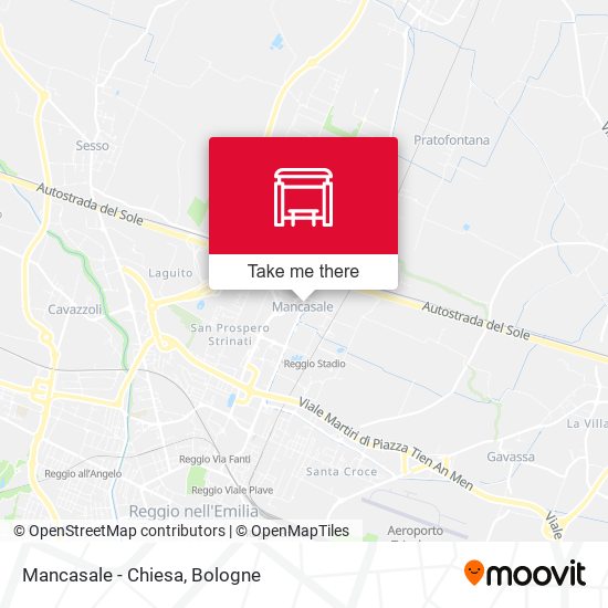 Mancasale - Chiesa map