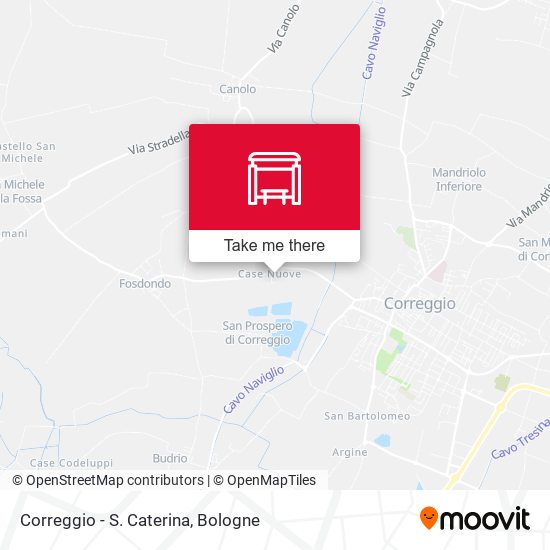 Correggio - S. Caterina map