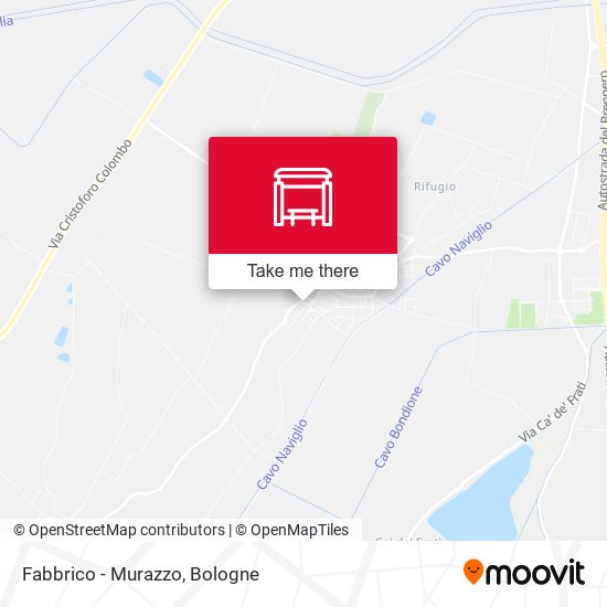 Fabbrico - Murazzo map