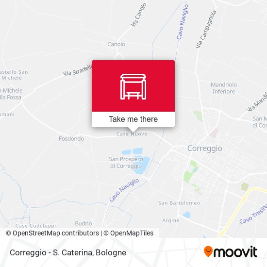 Correggio - S. Caterina map