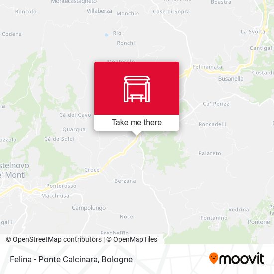 Felina - Ponte Calcinara map