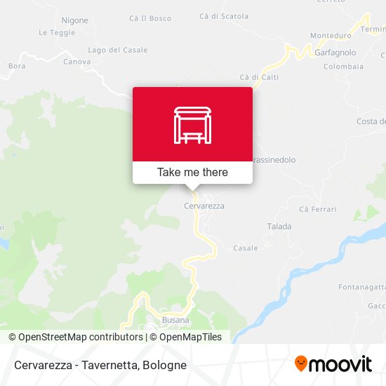 Cervarezza - Tavernetta map