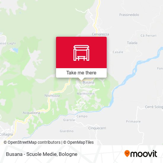 Busana - Scuole Medie map