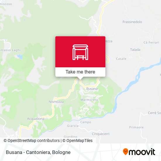 Busana - Cantoniera map
