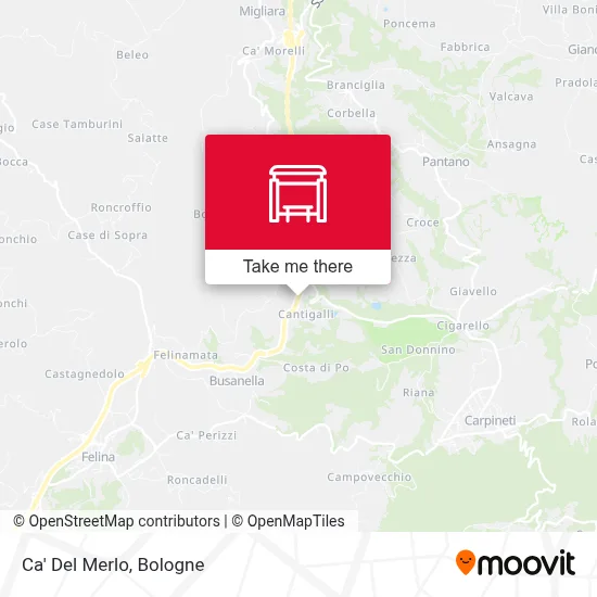Ca' Del Merlo map
