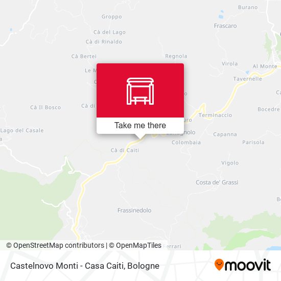 Castelnovo Monti - Casa Caiti map