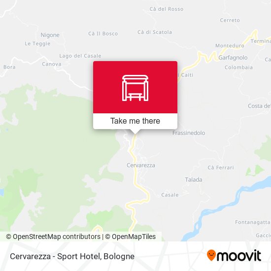 Cervarezza - Sport Hotel map