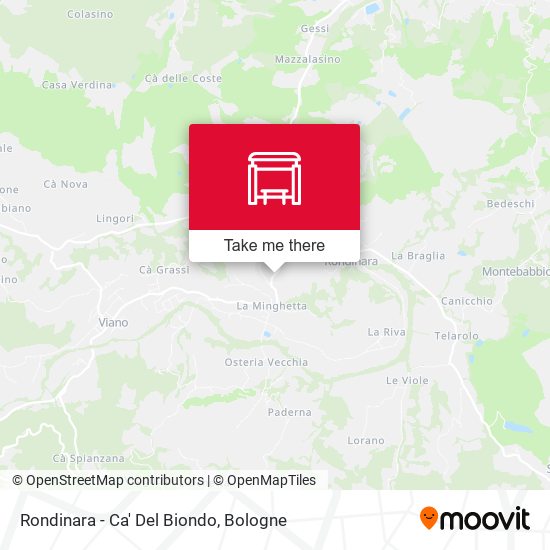Rondinara - Ca' Del Biondo map