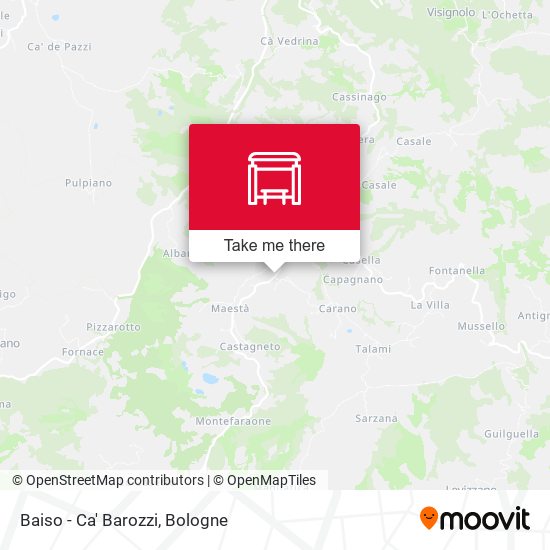 Baiso - Ca' Barozzi map