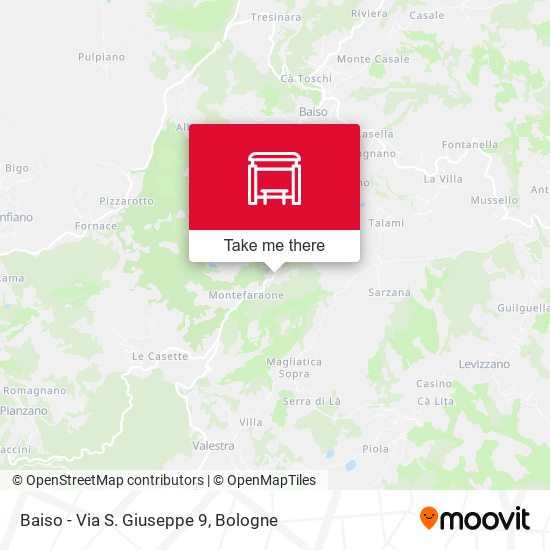 Baiso - Via S. Giuseppe 9 map