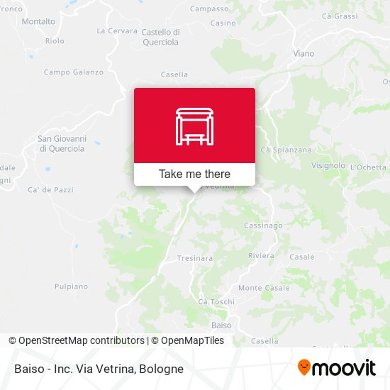 Baiso - Inc. Via Vetrina map