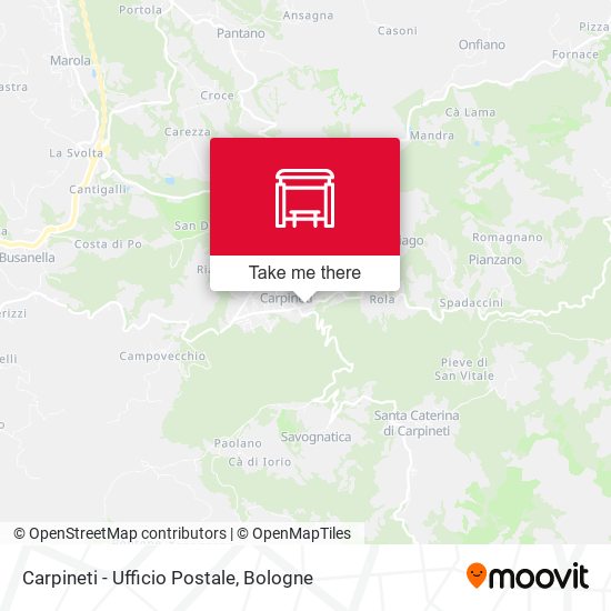 Carpineti - Ufficio Postale map