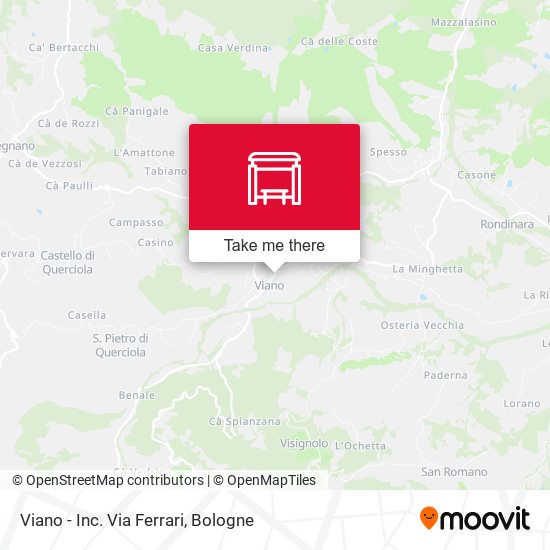 Viano - Inc. Via Ferrari map