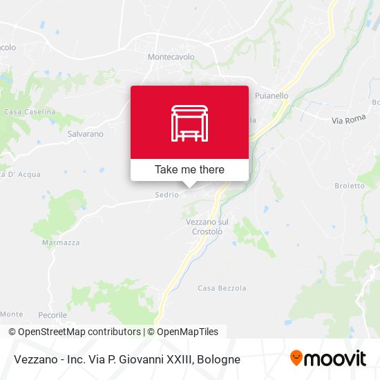 Vezzano - Inc. Via P. Giovanni XXIII map