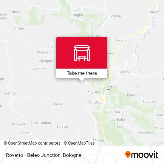 Rovetto - Beleo Junction map