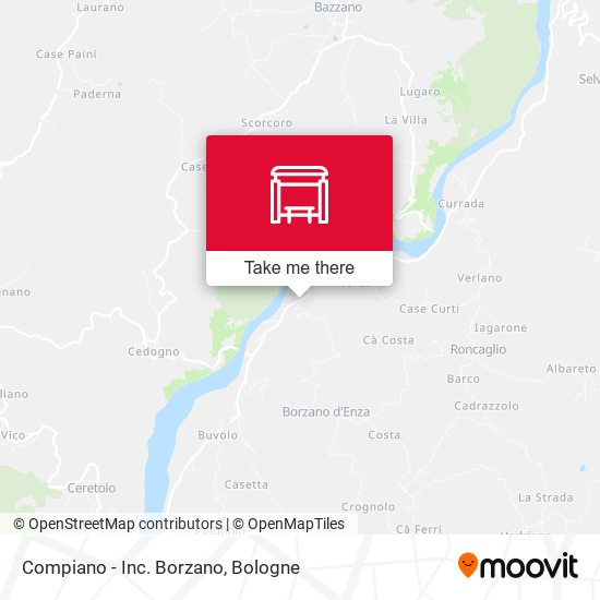 Compiano - Inc. Borzano map