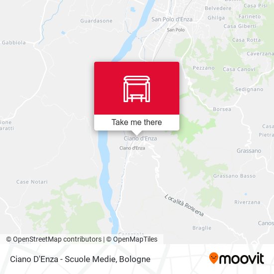 Ciano D'Enza - Scuole Medie map