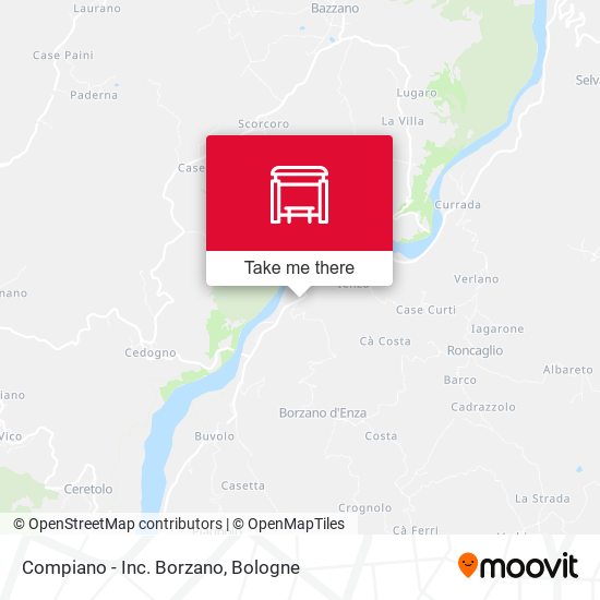 Compiano - Inc. Borzano map