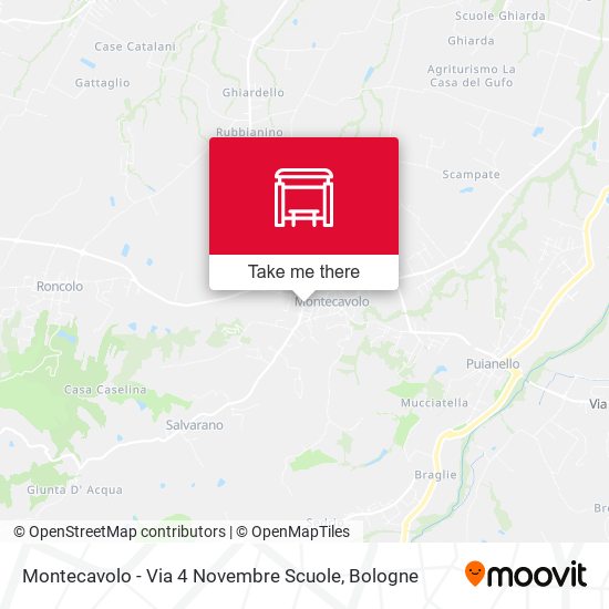 Montecavolo - Via 4 Novembre Scuole map
