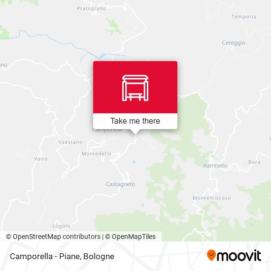 Camporella - Piane map