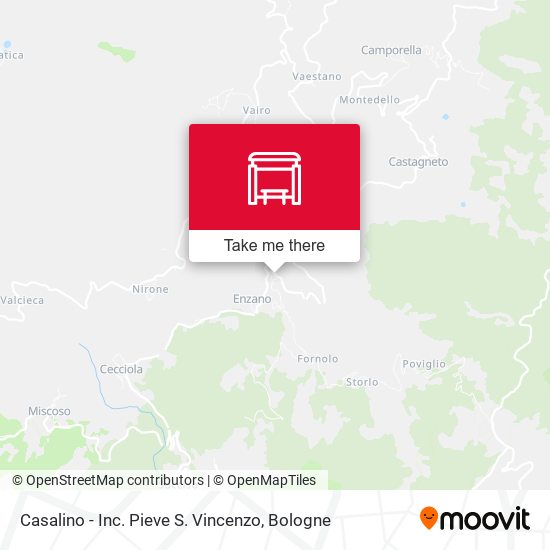 Casalino - Inc. Pieve S. Vincenzo map