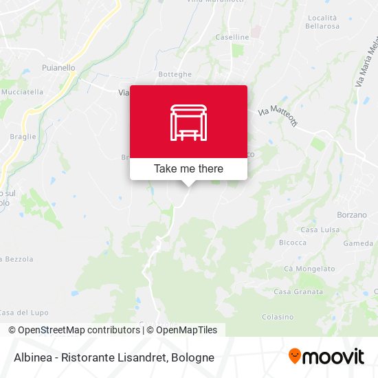 Albinea - Ristorante Lisandret map