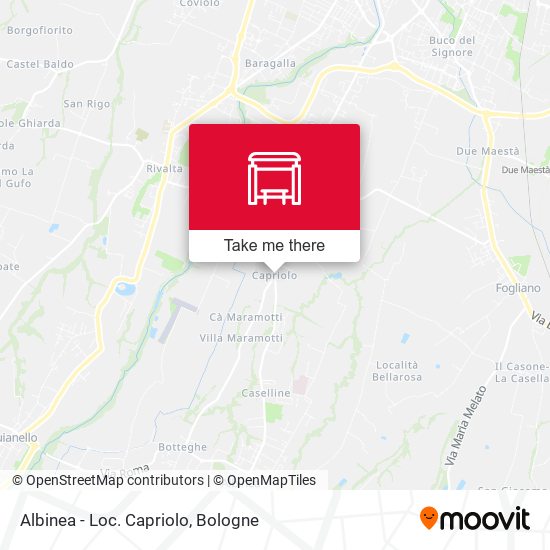 Albinea - Loc. Capriolo map
