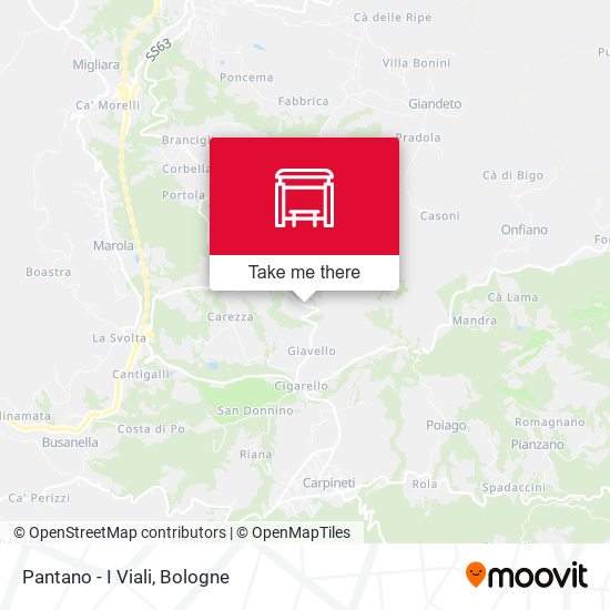 Pantano - I Viali map