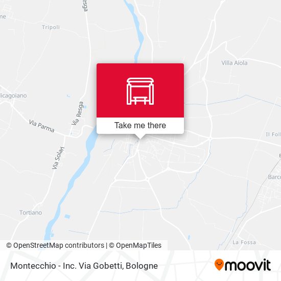 Montecchio - Inc. Via Gobetti map