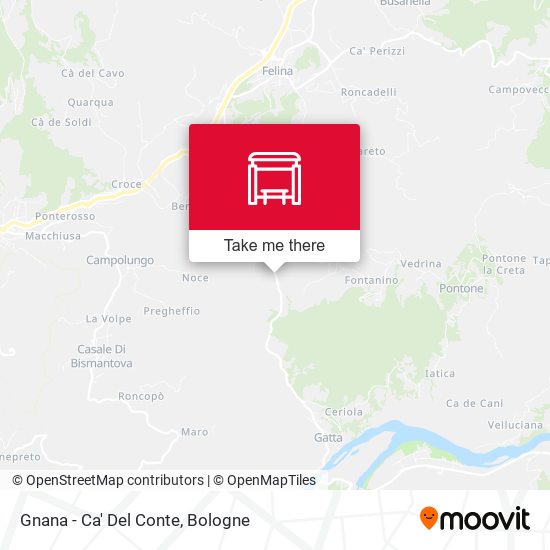 Gnana - Ca' Del Conte map