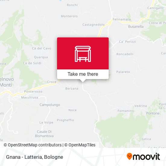 Gnana - Latteria map