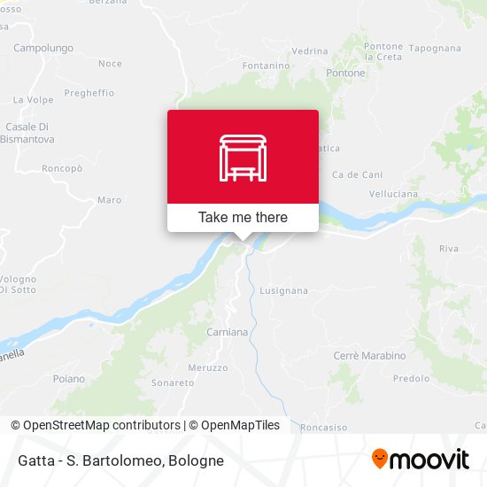 Gatta - S. Bartolomeo map