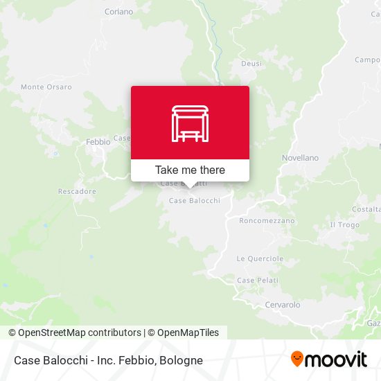 Case Balocchi - Inc. Febbio map