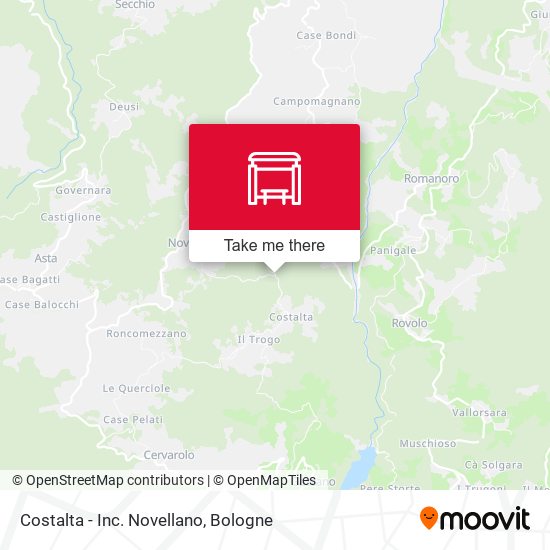 Costalta - Inc. Novellano map