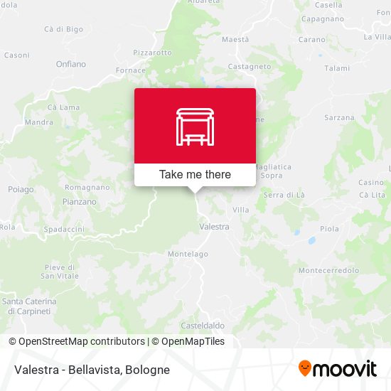 Valestra - Bellavista map