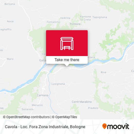 Cavola - Loc. Fora  Zona Industriale map