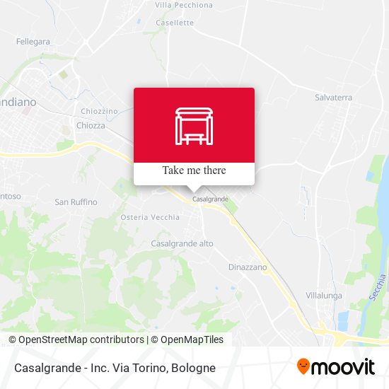 Casalgrande - Inc. Via Torino map