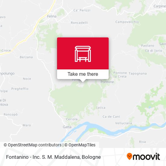 Fontanino - Inc. S. M. Maddalena map