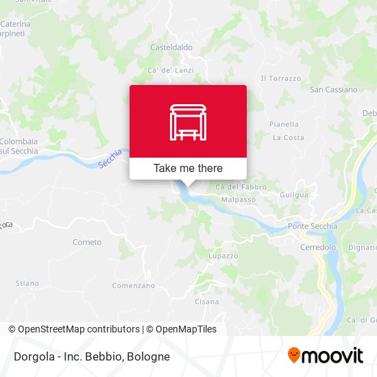 Dorgola - Inc. Bebbio map