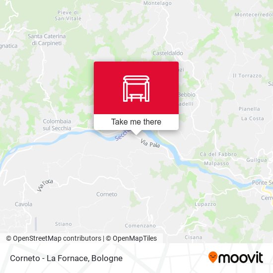 Corneto - La Fornace map
