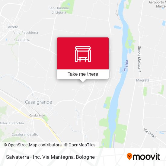 Salvaterra - Inc. Via Mantegna map