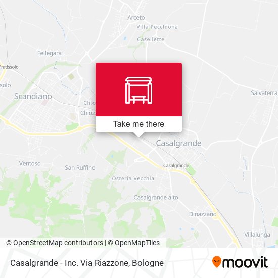 Casalgrande - Inc. Via Riazzone map