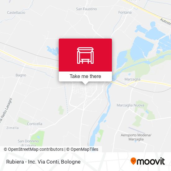 Rubiera - Inc. Via Conti map