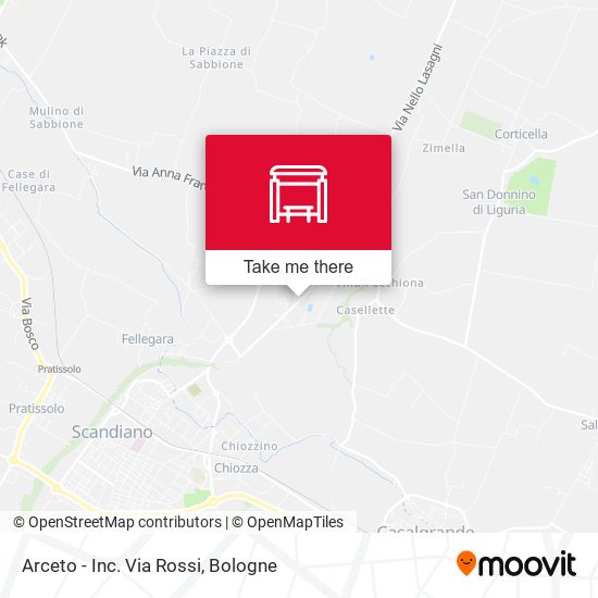 Arceto - Inc. Via Rossi map