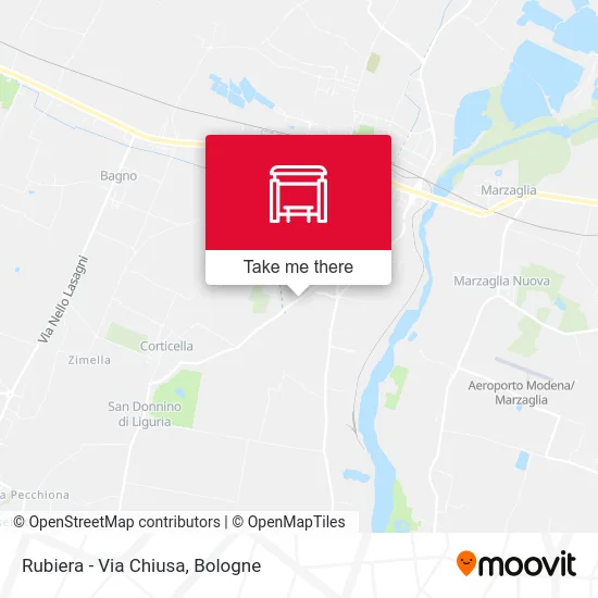 Rubiera - Chiusa Street map